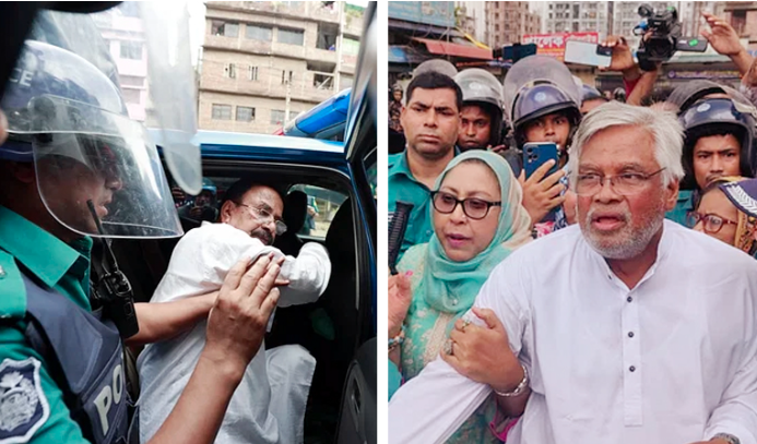 পুলিশ হেফাজতে গয়েশ্বর ও আমান